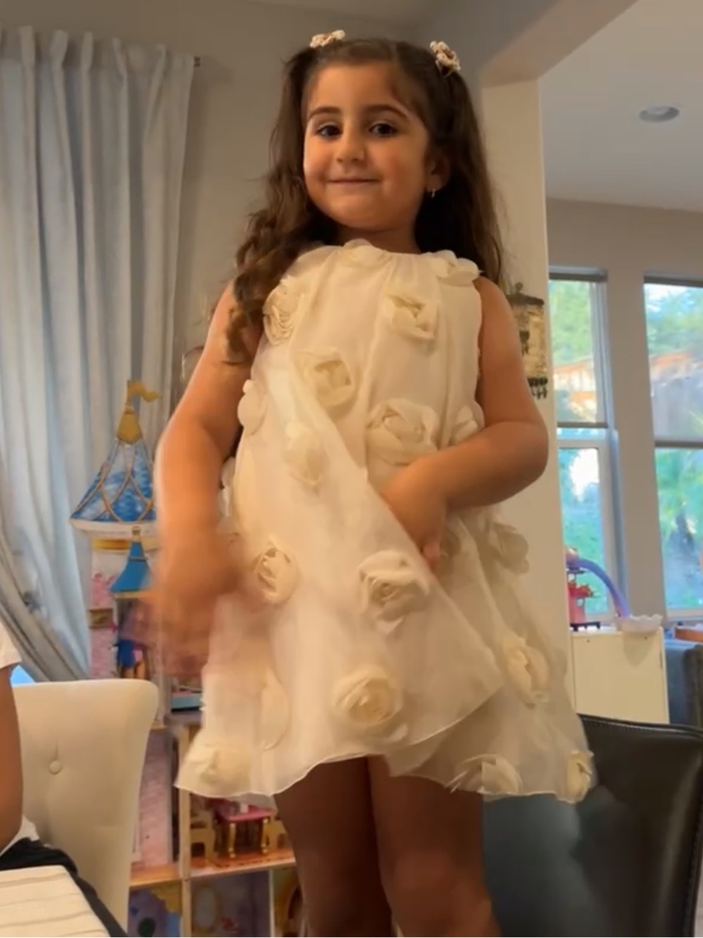 Zara 3D Floral Dress - Picture 2 of 5